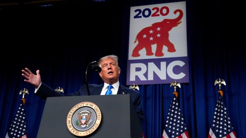 Donald Trump accepts the Republican Party's nomination