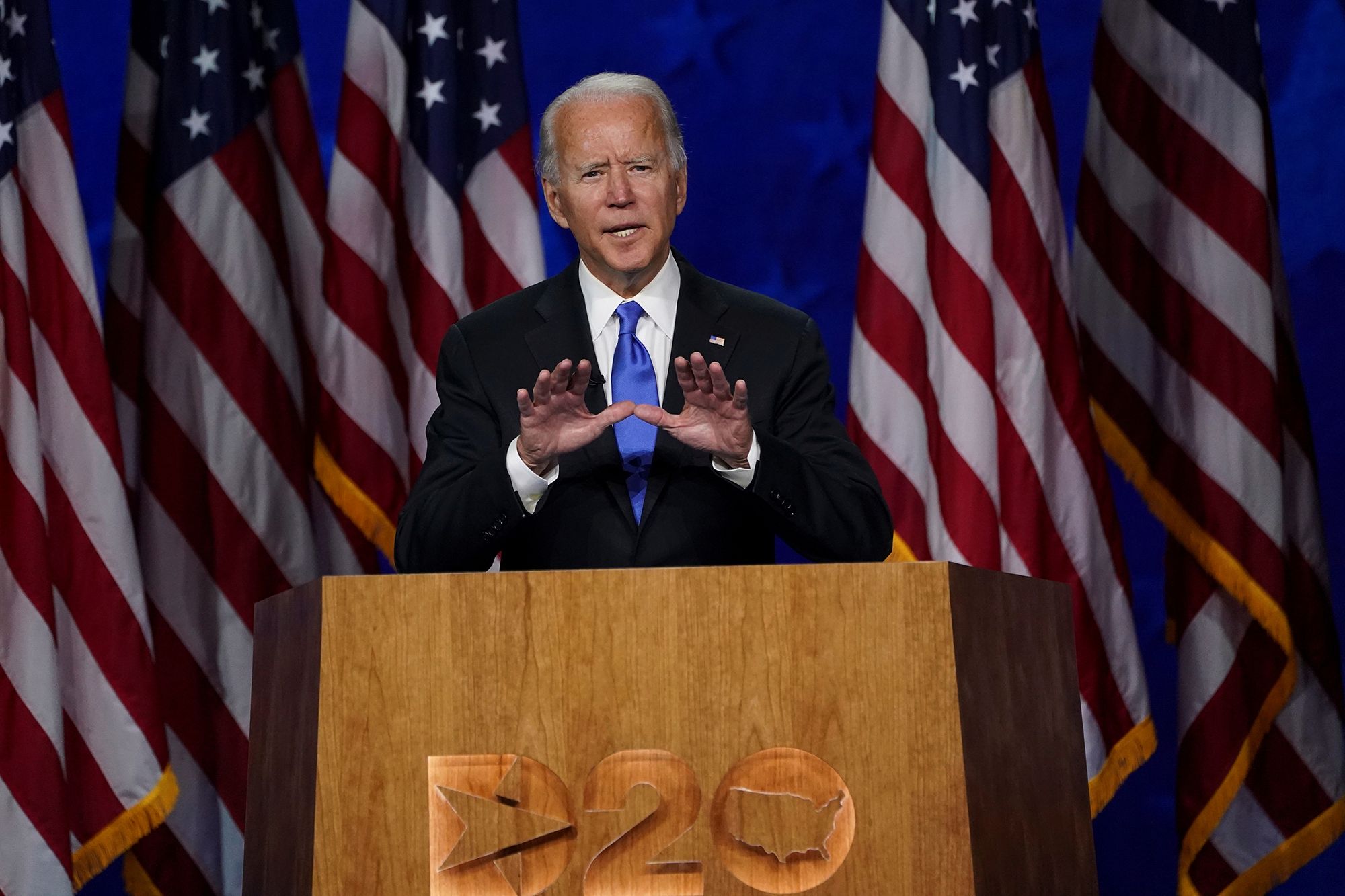 Joe Biden accepts Democratic nomination focuses on unity and hope